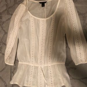 White House Black Market Eyelet Blouse